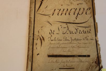 [CALLIGRAPHIE], Principe de l'art d'écrire,...