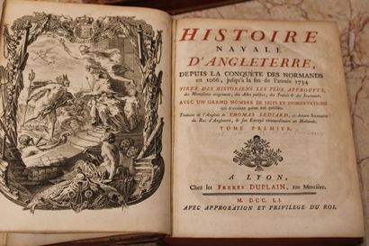 LEDIARD (Thomas) : Histoire Navale d'Angleterre...