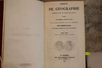 BALBI, (Adrien) , Abrégé de géographie, rédigé...