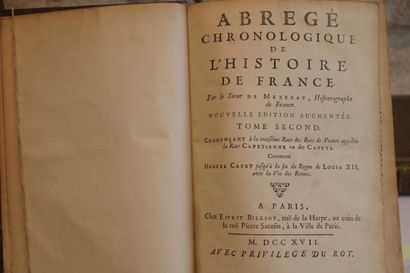 DE MEZERAY, Abrégé Chronologique de l'Histoire...