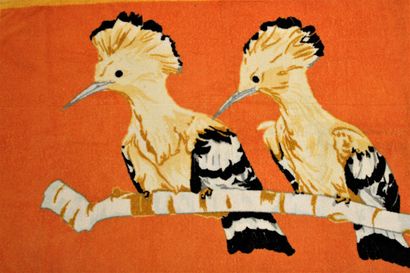 HERMES
Serviette de bain à décor de deux...