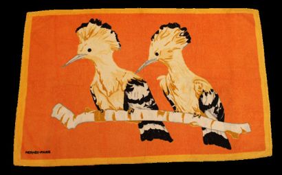 HERMES
Serviette de bain à décor de deux...