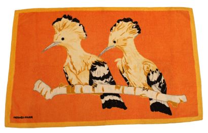 HERMES
Serviette de bain à décor de deux...