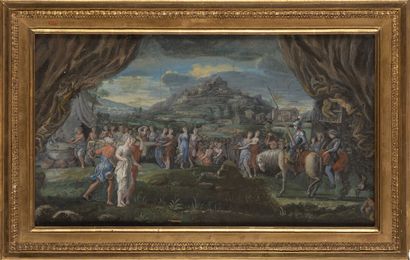 École du XVIIIe siècle
Repas en nature
Gouache...