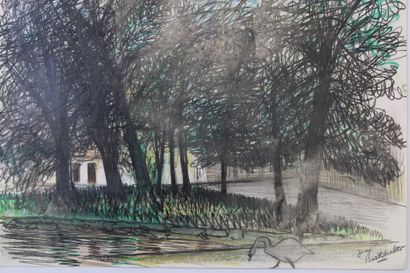 Jean BURKHALTER (1895-1982), [BRUGES], Etude...