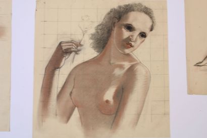 Jean BURKHALTER (1895-1982), Réunion de quatre...