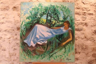 Jean BURKHALTER (1895-1982)
Femme allongée,...