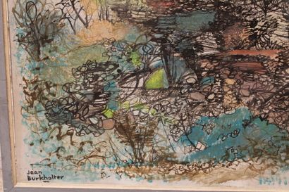 Jean BURKHALTER (1895-1982), Paysage, Gouache...