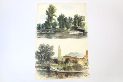 Jean BURKHALTER (1895-1982), [YONNE], Saint-Père...