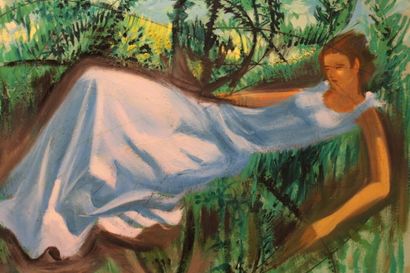 Jean BURKHALTER (1895-1982)
Femme allongée,...