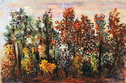 Jean BURKHALTER (1895-1982),La Forêt en automne,...
