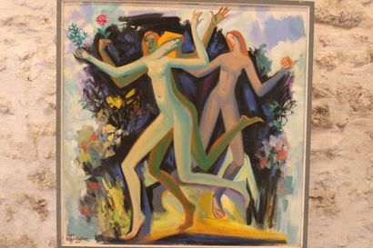 Jean BURKHALTER (1895-1982), Les trois grâces,...