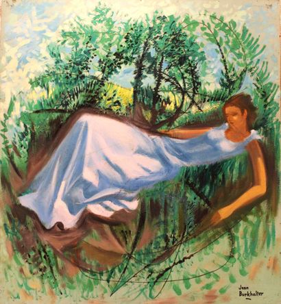 Jean BURKHALTER (1895-1982)
Femme allongée,...