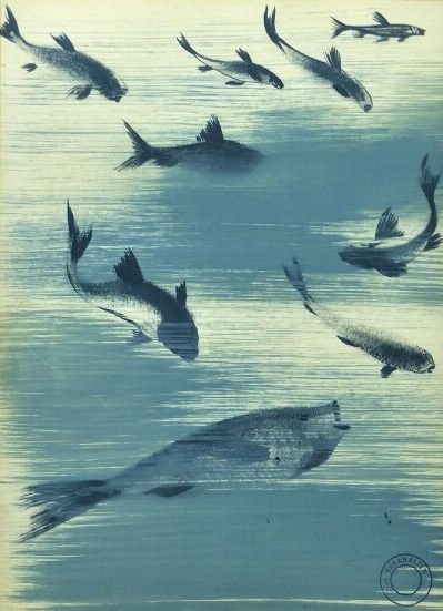 Jean BURKHALTER (1895-1982), Carpes Koï,...