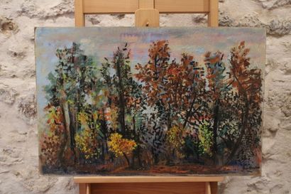 Jean BURKHALTER (1895-1982),La Forêt en automne,...