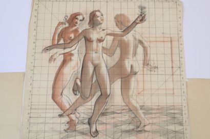 Jean BURKHALTER (1895-1982), Réunion de quatre...
