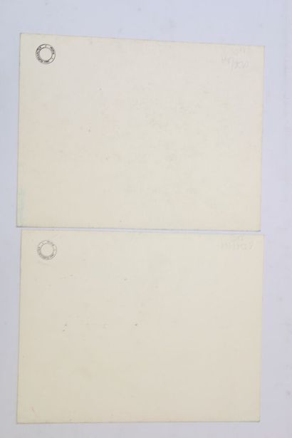 Jean BURKHALTER (1895-1982) , A pair of linear...