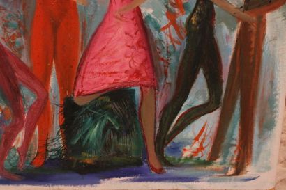 Jean BURKHALTER (1895-1982), Le Bal, Oil...