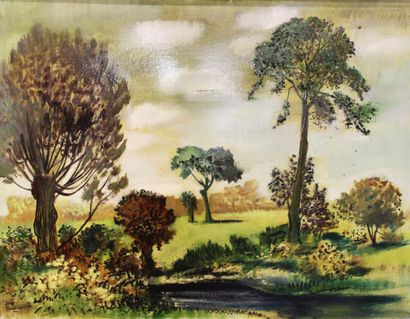 Jean BURKHALTER (1895-1982) [VENDEE], Landscape,...