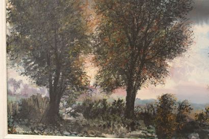 Jean BURKHALTER (1895-1982) , Paysage, Large...
