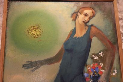 Jean BURKHALTER (1895-1982) Portrait de femme...