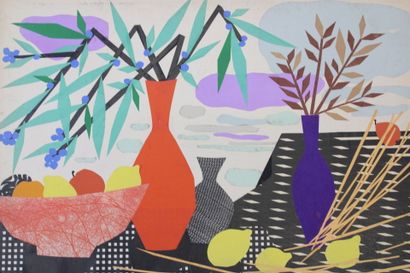 Jean BURKHALTER (1895-1982), COLLAGE, Still...