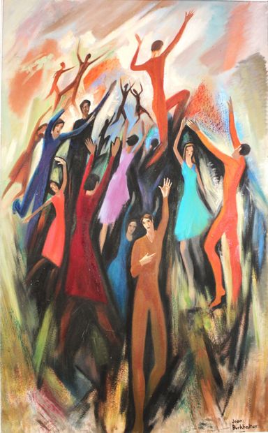 Jean BURKHALTER (1895-1982). La danse, Large...