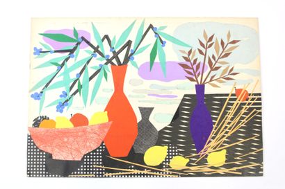 Jean BURKHALTER (1895-1982), COLLAGE, Still...