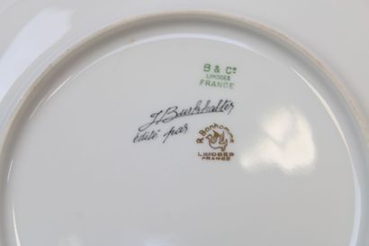 Jean BURKHALTER (1895-1982), LIMOGES, Set...
