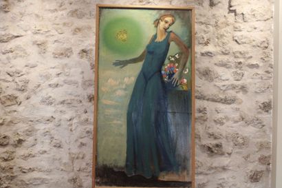 Jean BURKHALTER (1895-1982) Portrait de femme...
