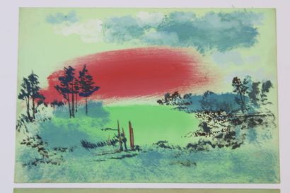 Jean BURKHALTER (1895-1982), Landscapes in...