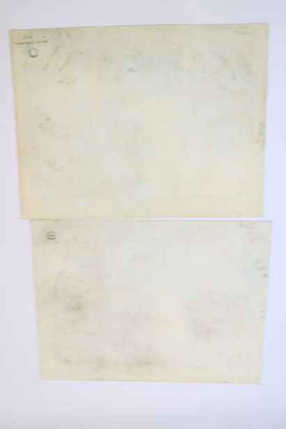 Jean BURKHALTER (1895-1982) , Etudes d'arbres,...