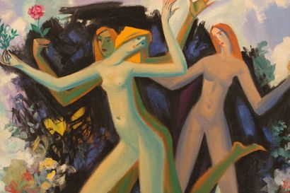 Jean BURKHALTER (1895-1982), Les trois grâces,...