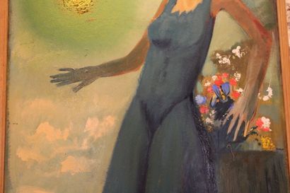 Jean BURKHALTER (1895-1982) Portrait de femme...