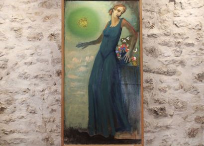 Jean BURKHALTER (1895-1982) Portrait de femme...