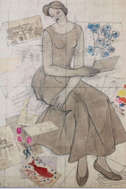 1940
Jean BURKHALTER (1895-1982), Etude préparatoire...