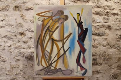 Jean BURKHALTER (1895-1982), Face à face,...