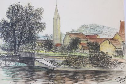 Jean BURKHALTER (1895-1982), [YONNE], Saint-Père...