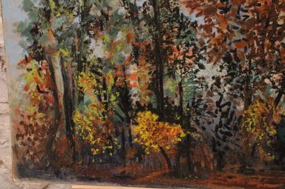 Jean BURKHALTER (1895-1982),La Forêt en automne,...