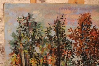 Jean BURKHALTER (1895-1982),La Forêt en automne,...