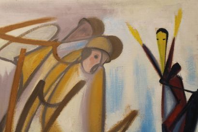Jean BURKHALTER (1895-1982), Face à face,...