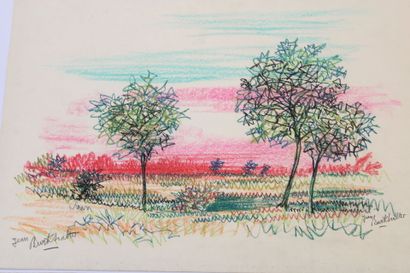 Jean BURKHALTER (1895-1982) , Paysages, Meeting...