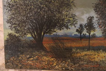 Jean BURKHALTER (1895-1982), Paysage champêtre...