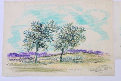 Jean BURKHALTER (1895-1982) , Paysages, Meeting...