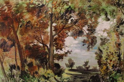 Jean BURKHALTER (1895-1982) [VENDEE], Paysage...