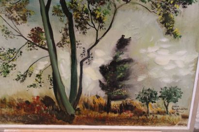 Jean BURKHALTER (1895-1982), [VENDEE] Trees,...