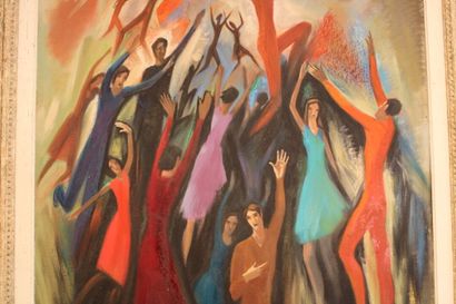 Jean BURKHALTER (1895-1982). La danse, Large...