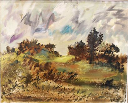 Jean BURKHALTER (1895-1982), [LIMOUSIN] Paysage...