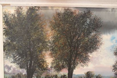 Jean BURKHALTER (1895-1982) , Paysage, Large...
