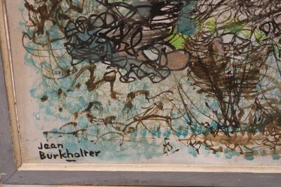 Jean BURKHALTER (1895-1982), Paysage, Gouache...